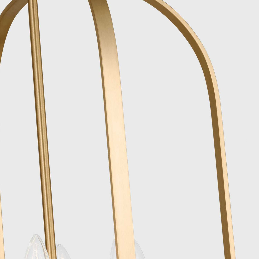 Generation Lighting Canada - GLC1316SB - Six Light Chandelier - Loretto - Satin Brass
