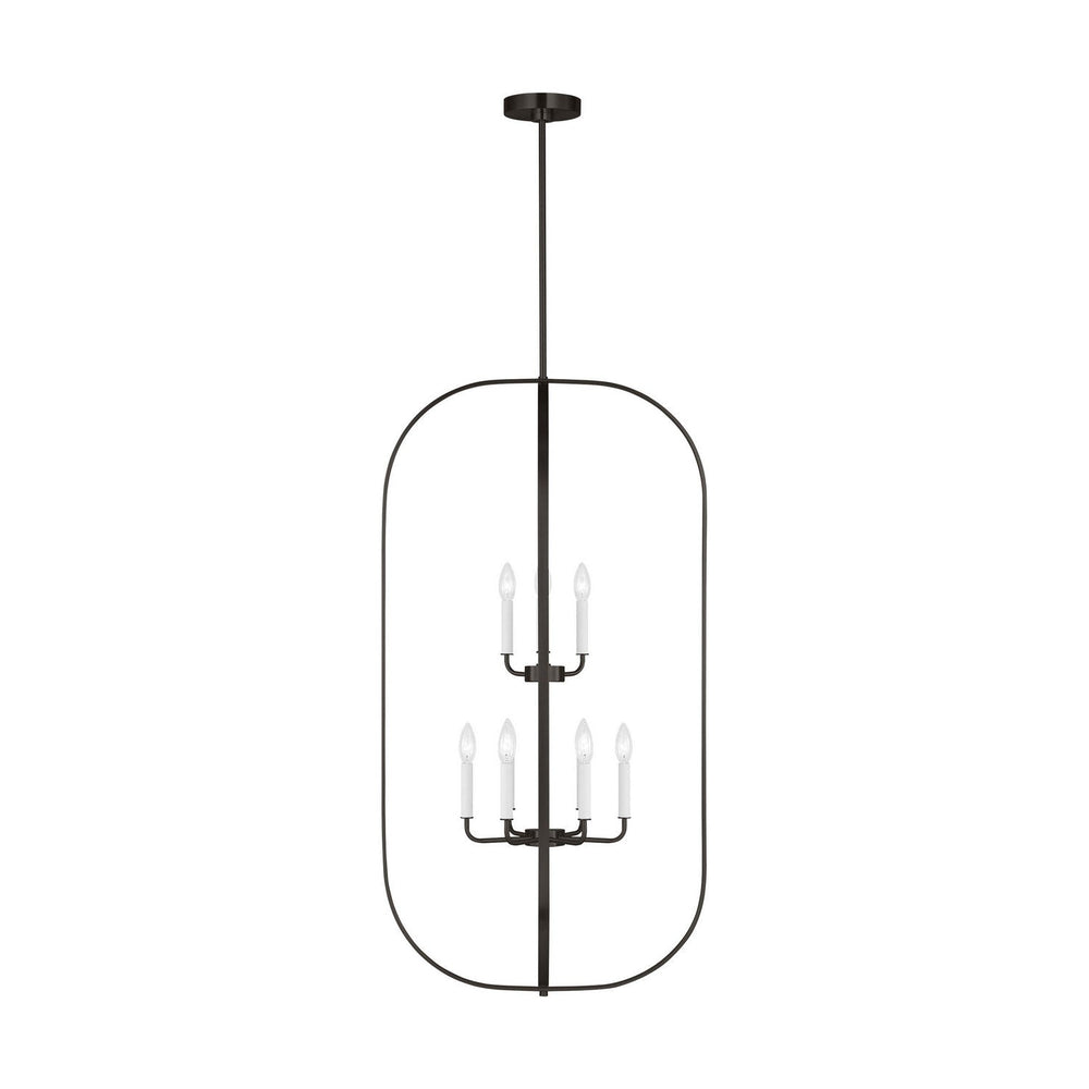 Generation Lighting Canada - GLC1329MBK - Nine Light Chandelier - Loretto - Midnight Black