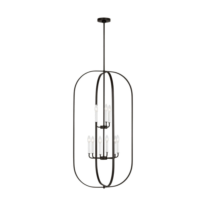Generation Lighting Canada - GLC1329MBK - Nine Light Chandelier - Loretto - Midnight Black