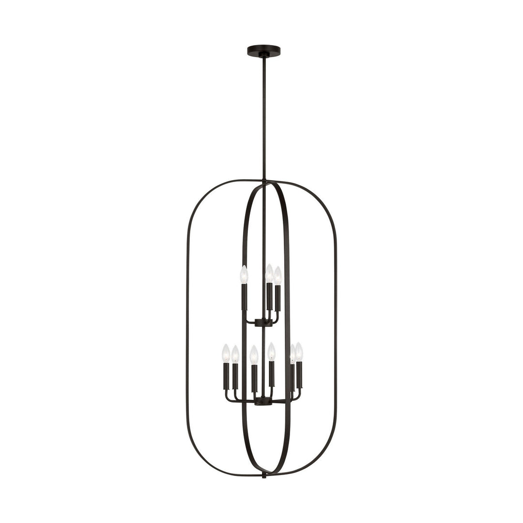 Generation Lighting Canada - GLC1329MBK - Nine Light Chandelier - Loretto - Midnight Black