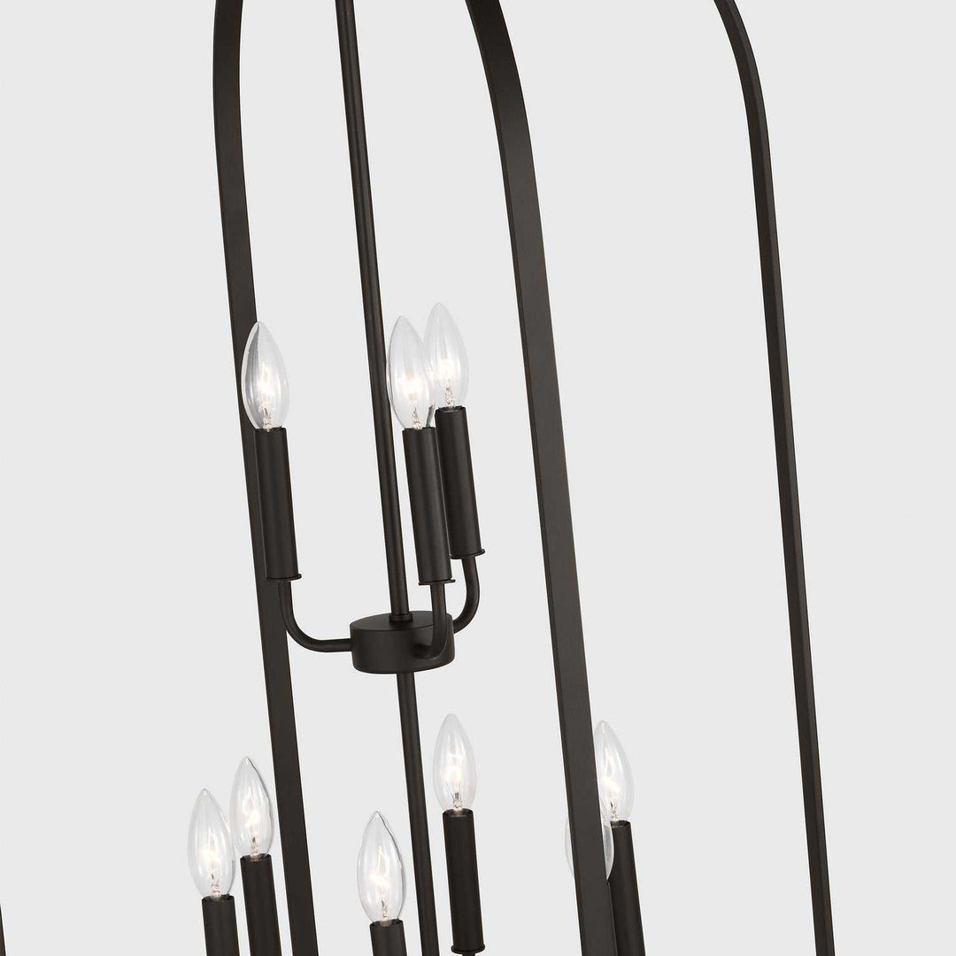 Generation Lighting Canada - GLC1329MBK - Nine Light Chandelier - Loretto - Midnight Black