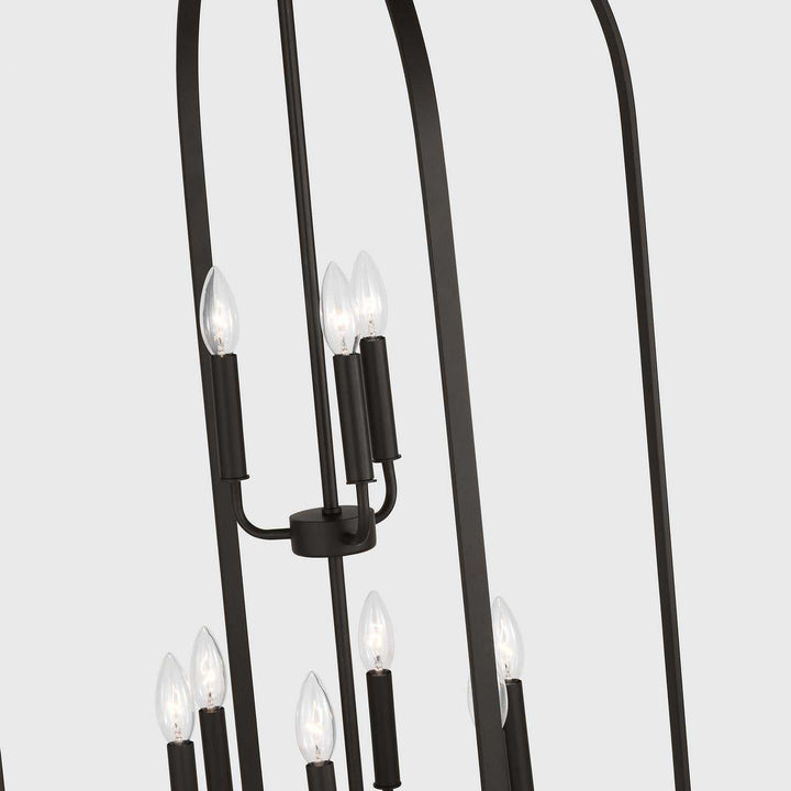 Generation Lighting Canada - GLC1329MBK - Nine Light Chandelier - Loretto - Midnight Black