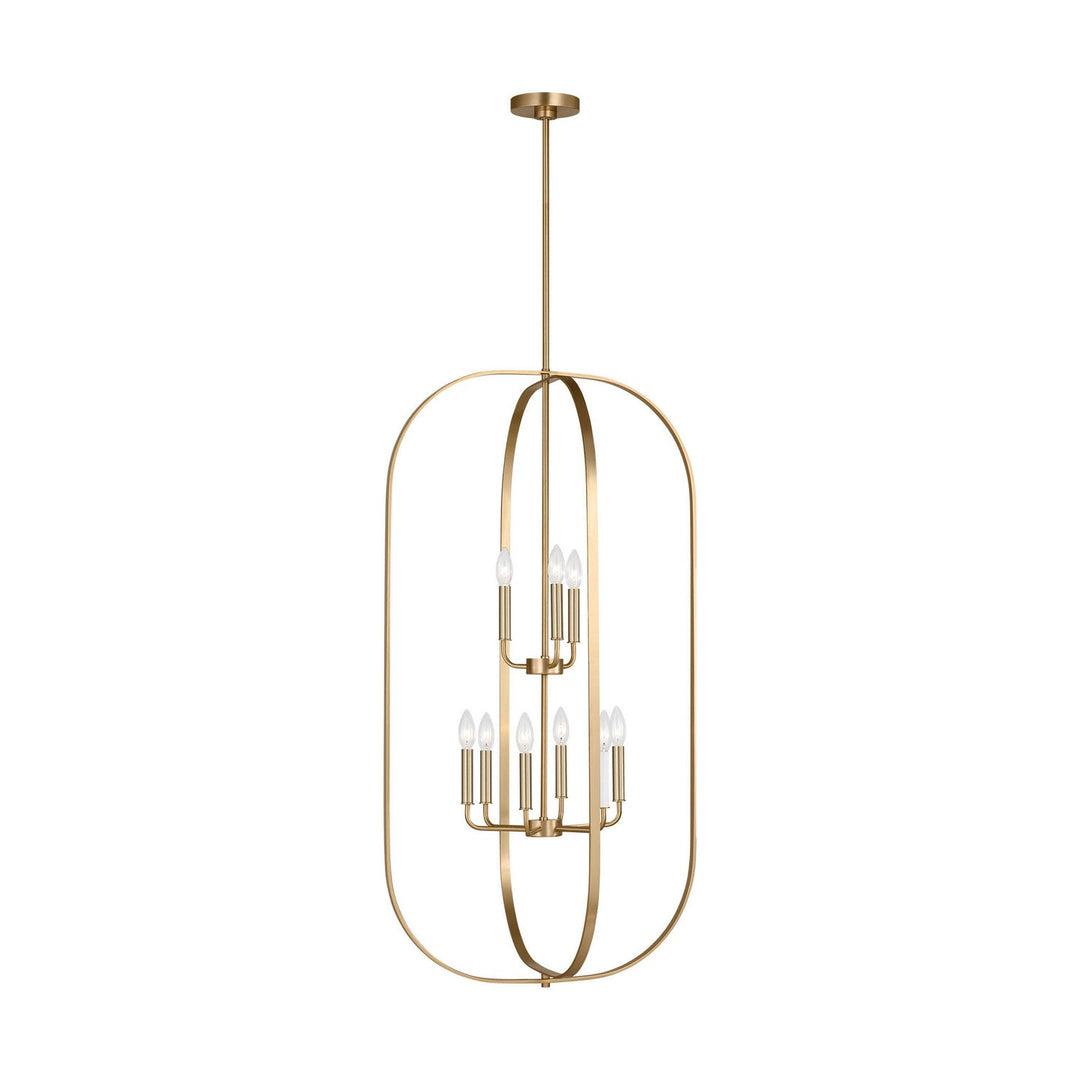 Generation Lighting Canada - GLC1329SB - Nine Light Chandelier - Loretto - Satin Brass