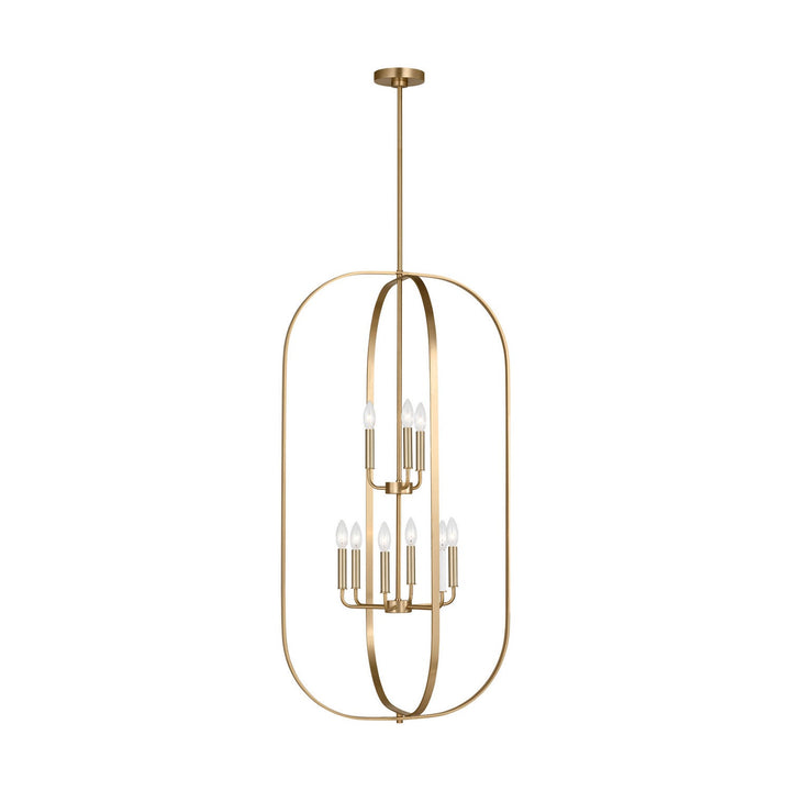 Generation Lighting Canada - GLC1329SB - Nine Light Chandelier - Loretto - Satin Brass