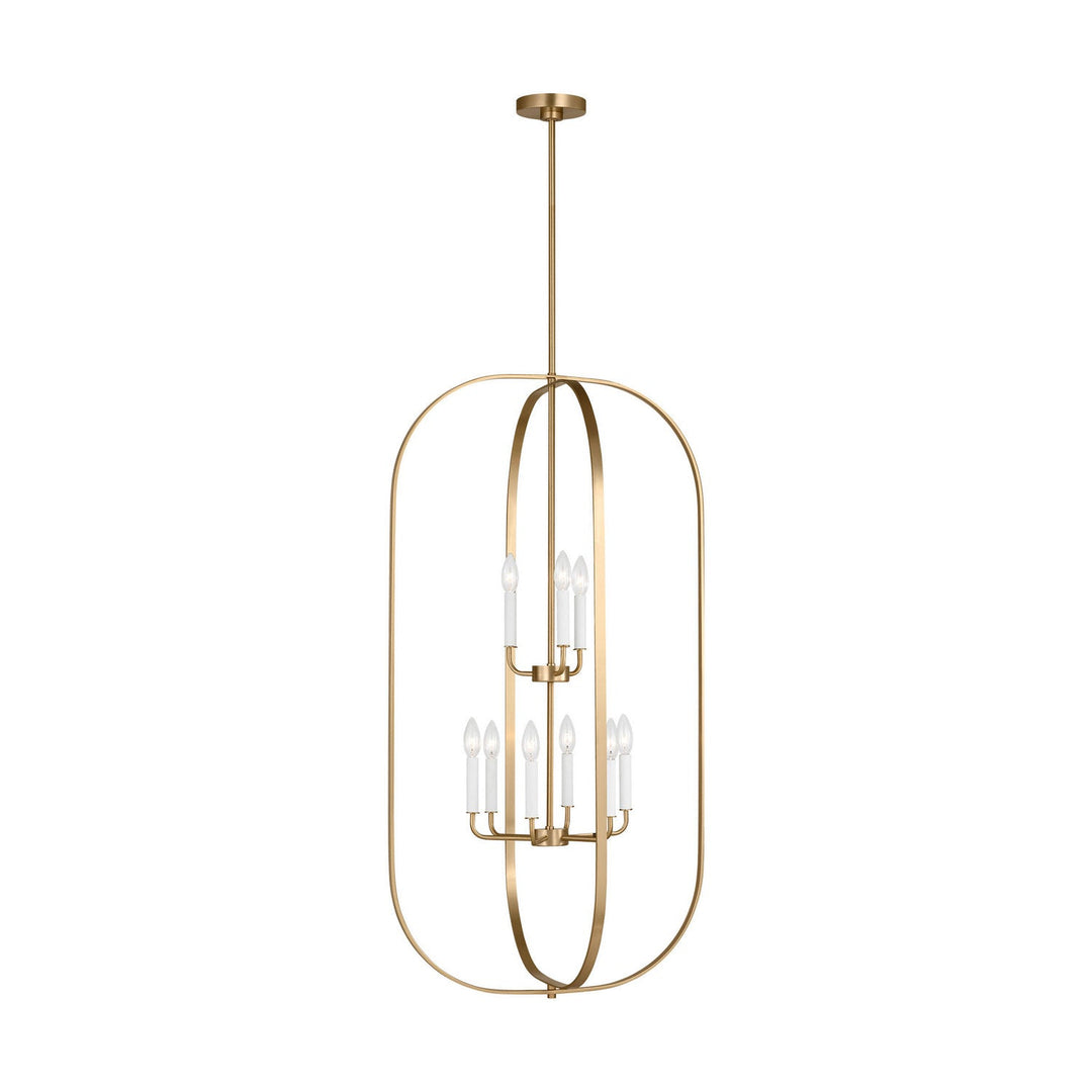 Generation Lighting Canada - GLC1329SB - Nine Light Chandelier - Loretto - Satin Brass