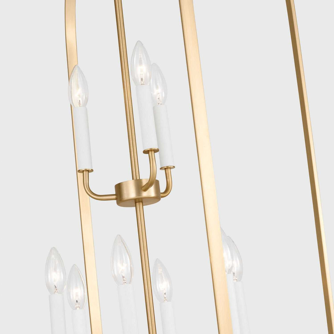 Generation Lighting Canada - GLC1329SB - Nine Light Chandelier - Loretto - Satin Brass