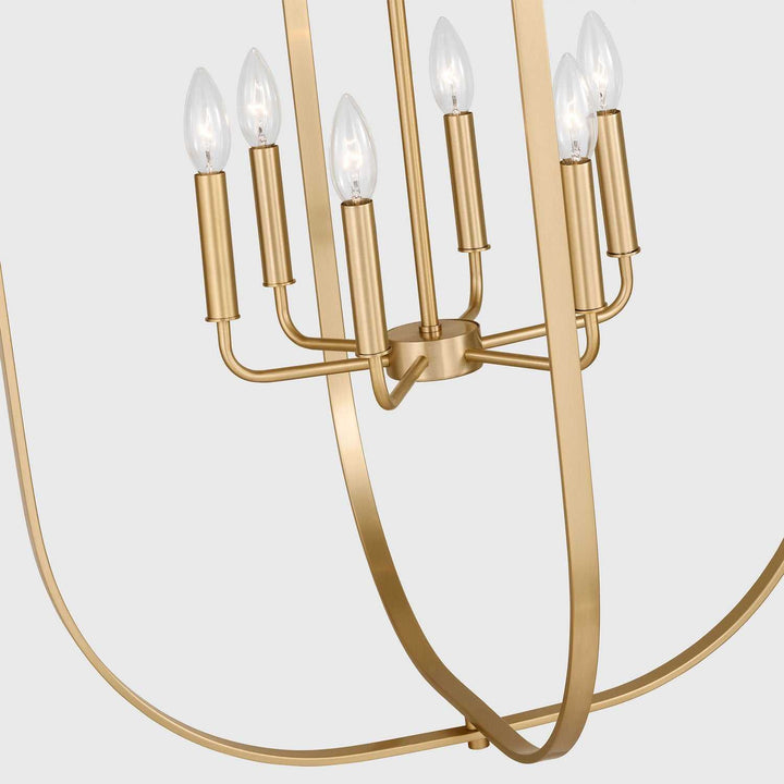 Generation Lighting Canada - GLC1329SB - Nine Light Chandelier - Loretto - Satin Brass