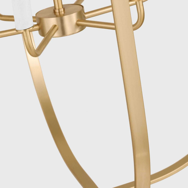 Generation Lighting Canada - GLC1329SB - Nine Light Chandelier - Loretto - Satin Brass