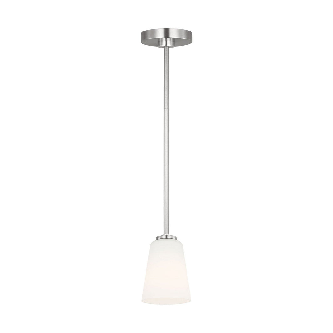 Generation Lighting Canada - GLP1031BS - One Light Mini-Pendant - Miles - Brushed Nickel