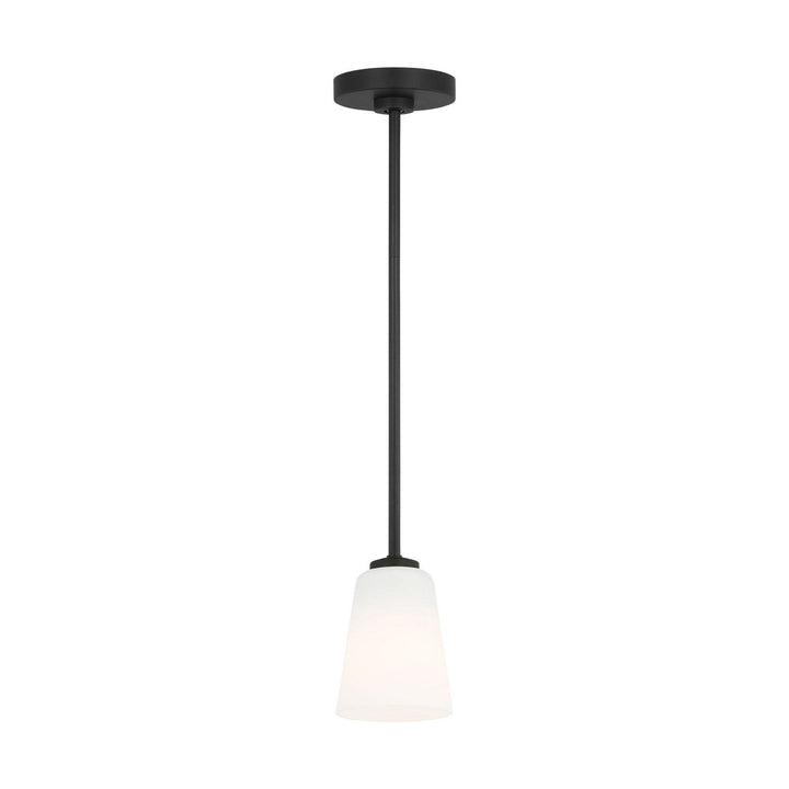 Generation Lighting Canada - GLP1031MBK - One Light Mini-Pendant - Miles - Midnight Black
