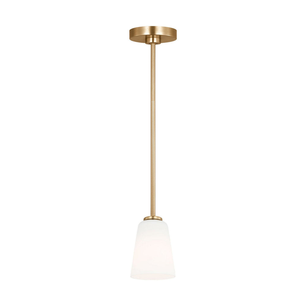 Generation Lighting Canada - GLP1031SB - One Light Mini-Pendant - Miles - Satin Brass