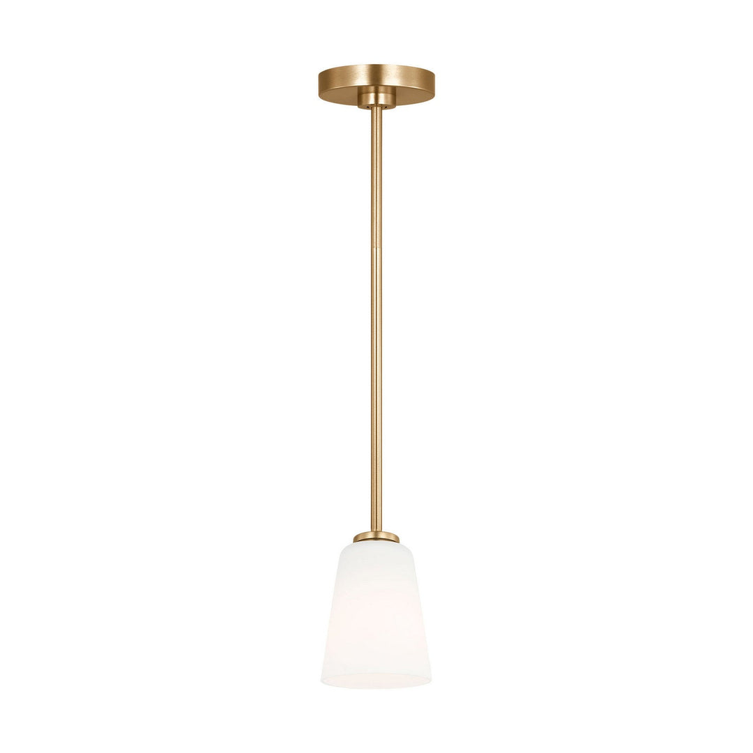Generation Lighting Canada - GLP1031SB - One Light Mini-Pendant - Miles - Satin Brass