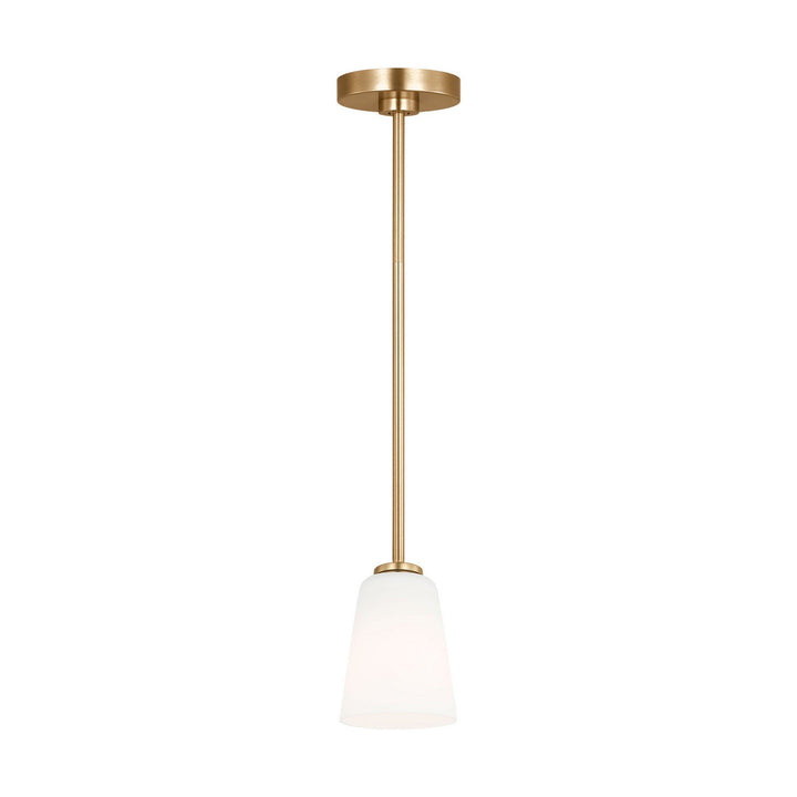 Generation Lighting Canada - GLP1031SB - One Light Mini-Pendant - Miles - Satin Brass