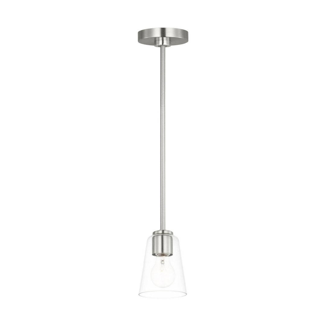 Generation Lighting Canada - GLP1041BS - One Light Mini-Pendant - Miles - Brushed Nickel