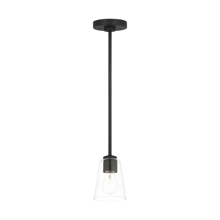 Generation Lighting Canada - GLP1041MBK - One Light Mini-Pendant - Miles - Midnight Black