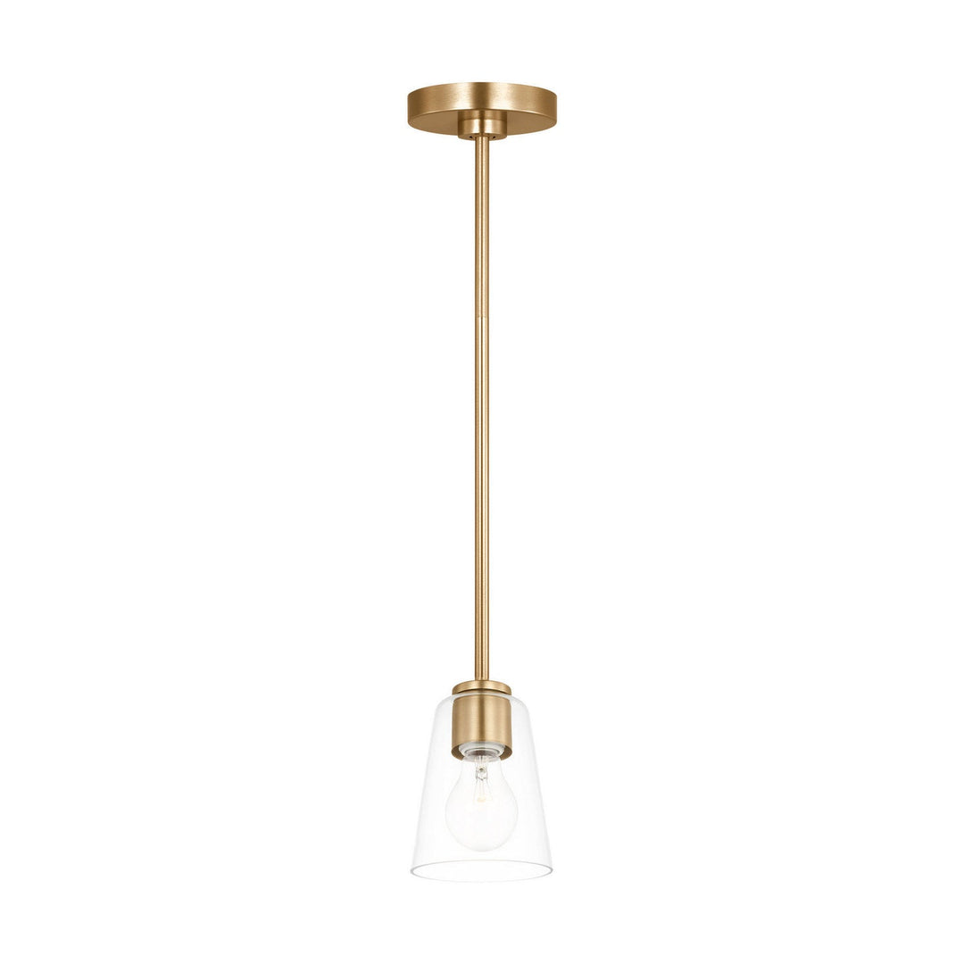 Generation Lighting Canada - GLP1041SB - One Light Mini-Pendant - Miles - Satin Brass