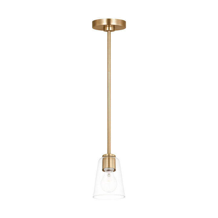 Generation Lighting Canada - GLP1041SB - One Light Mini-Pendant - Miles - Satin Brass