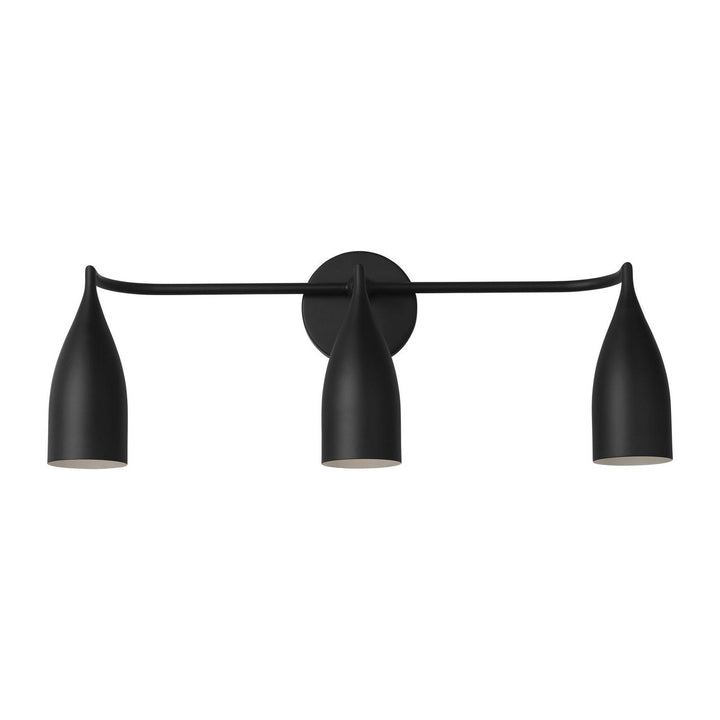 Generation Lighting Canada - GLV1083MBK - Three Light Vanity - Maya - Midnight Black