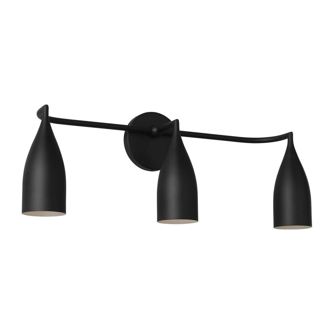 Generation Lighting Canada - GLV1083MBK - Three Light Vanity - Maya - Midnight Black