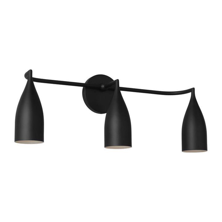 Generation Lighting Canada - GLV1083MBK - Three Light Vanity - Maya - Midnight Black