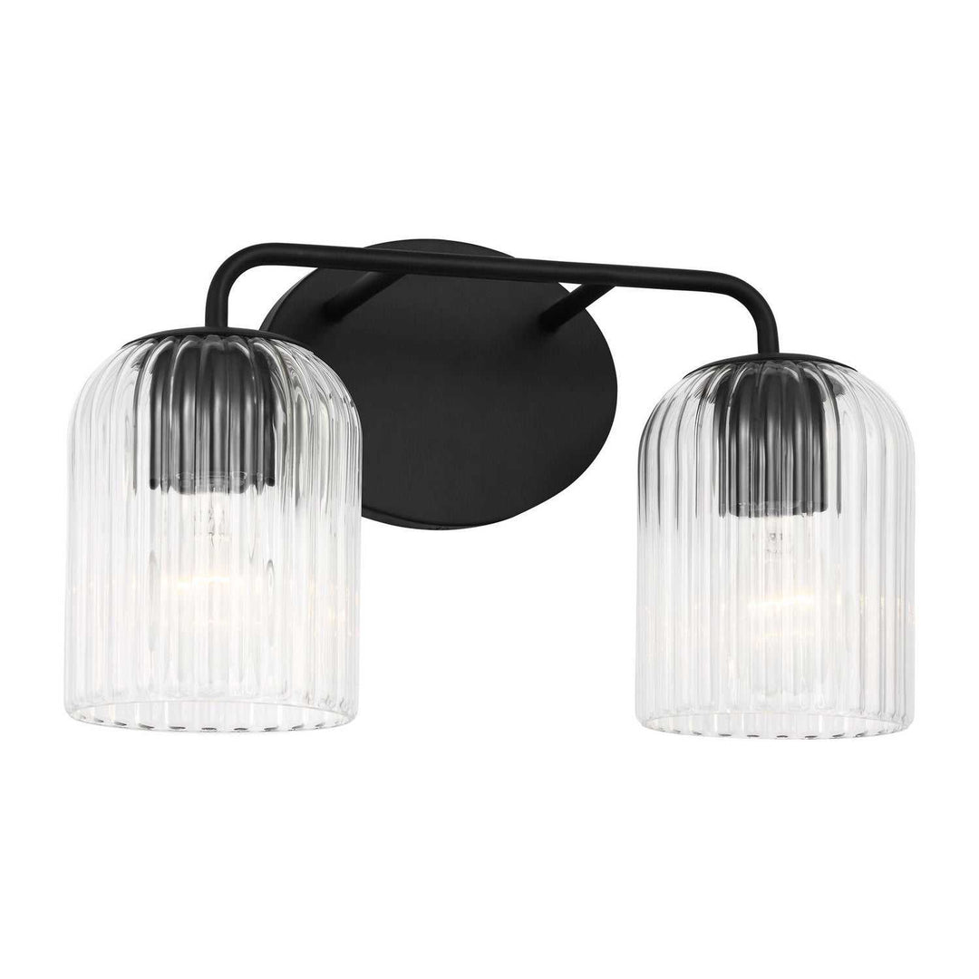 Generation Lighting Canada - GLV1132MBK - Two Light Vanity - Eisele - Midnight Black