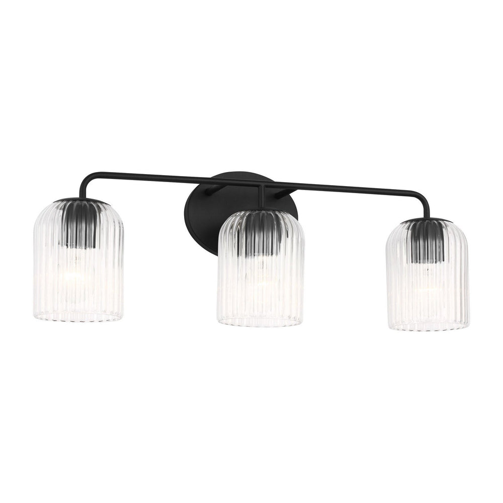 Generation Lighting Canada - GLV1133MBK - Three Light Vanity - Eisele - Midnight Black