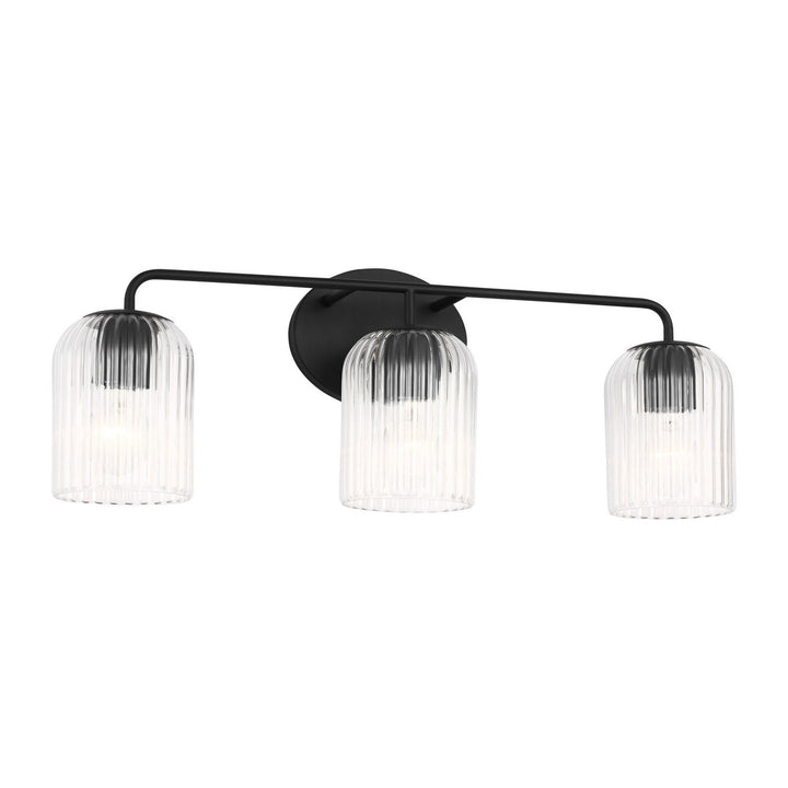 Generation Lighting Canada - GLV1133MBK - Three Light Vanity - Eisele - Midnight Black