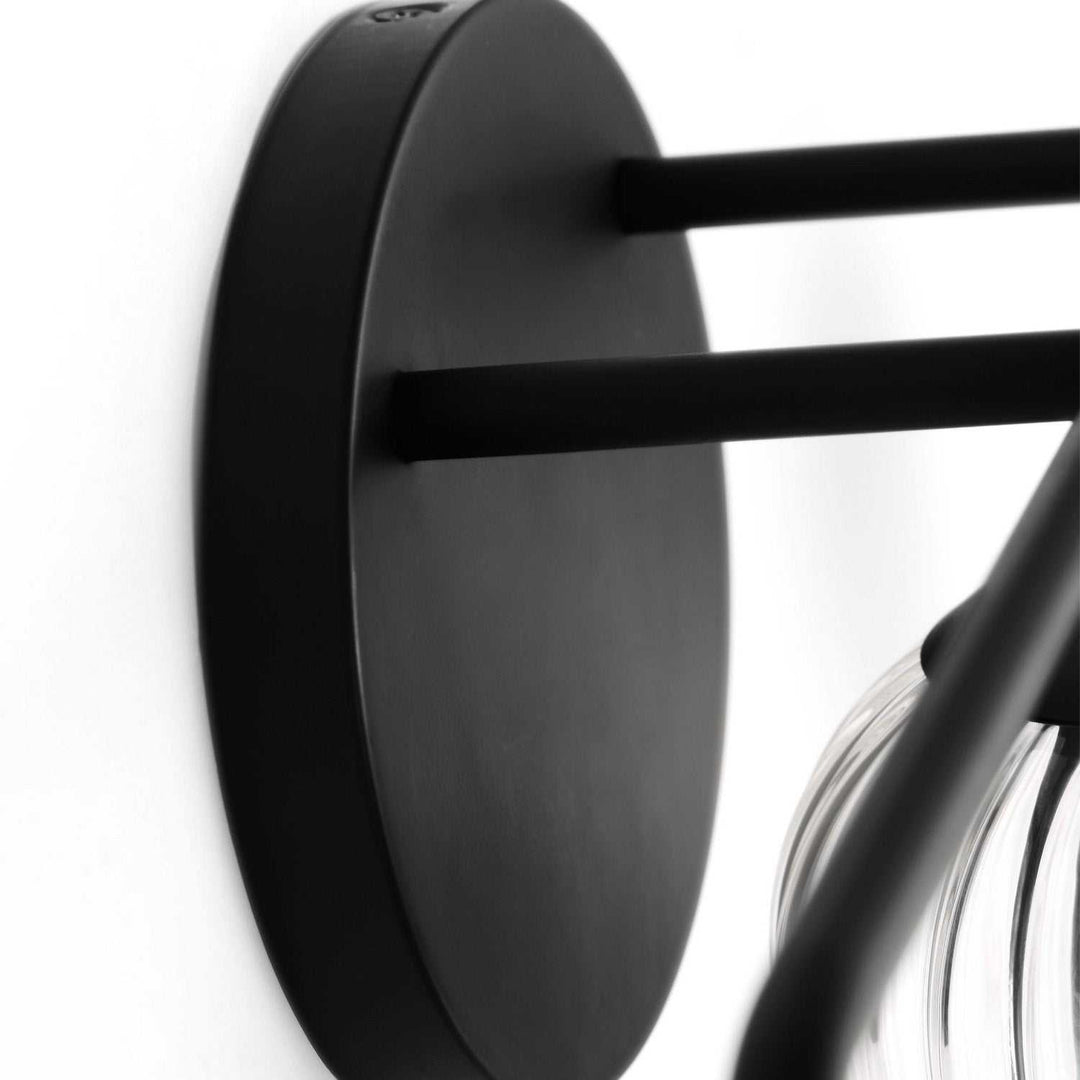 Generation Lighting Canada - GLV1133MBK - Three Light Vanity - Eisele - Midnight Black