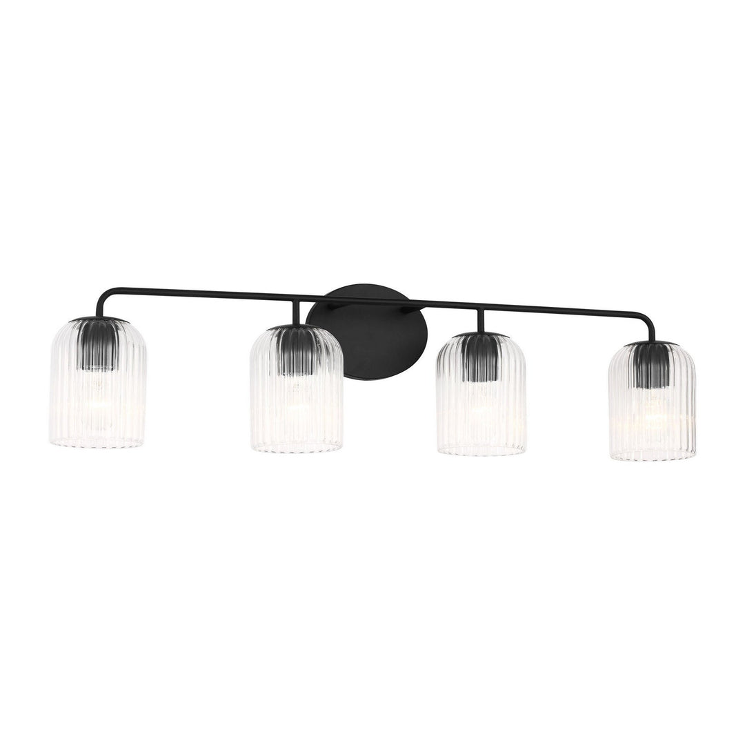 Generation Lighting Canada - GLV1134MBK - Four Light Vanity - Eisele - Midnight Black
