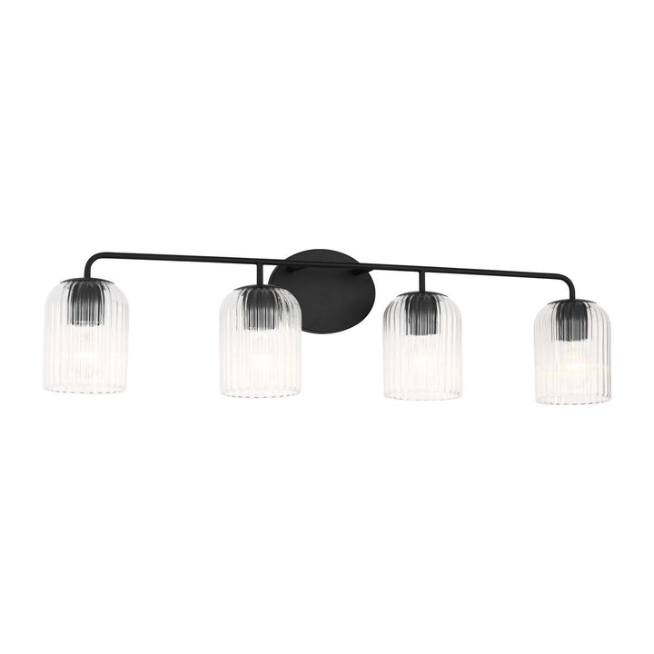 Generation Lighting Canada - GLV1134MBK - Four Light Vanity - Eisele - Midnight Black