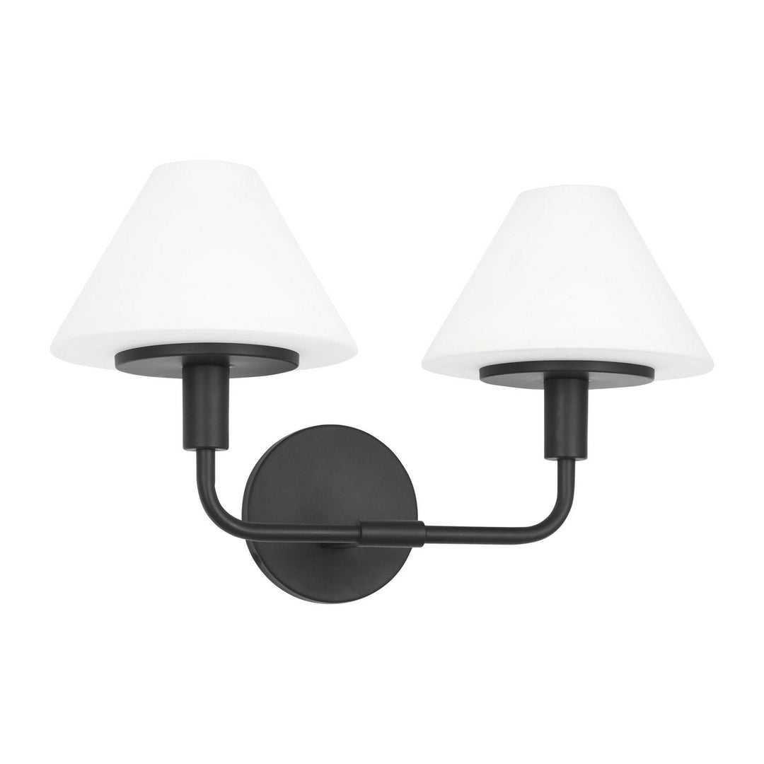 Generation Lighting Canada - GLW1022MBK - Wall Sconce - Mendota - Midnight Black