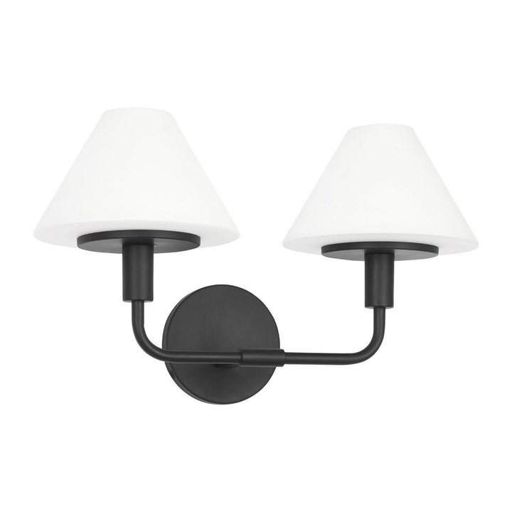 Generation Lighting Canada - GLW1022MBK - Wall Sconce - Mendota - Midnight Black