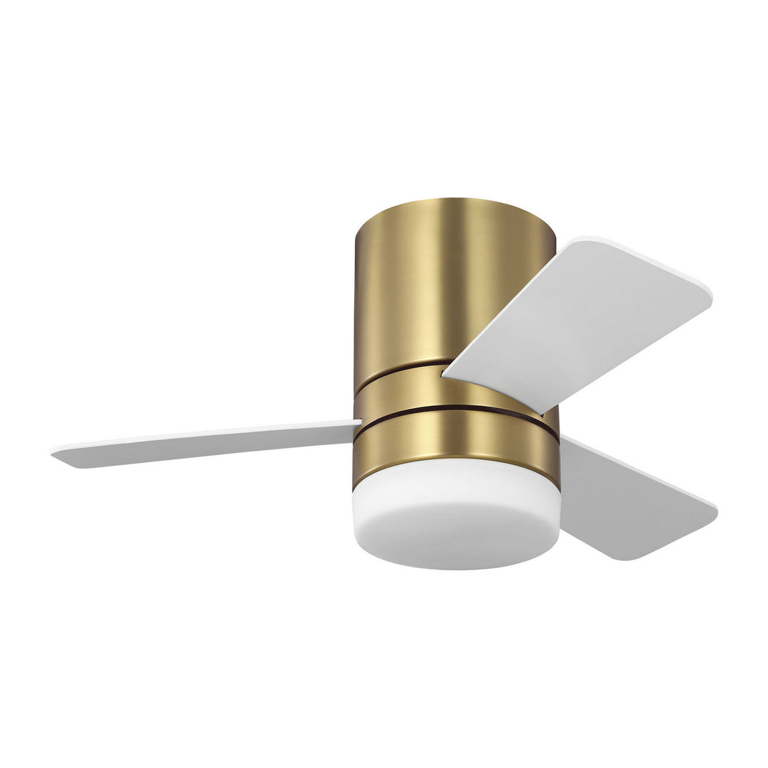 Generation Lighting Canada - 3ERHR32BBSD - 32"Ceiling Fan - Era 32 Hugger LED - Burnished Brass