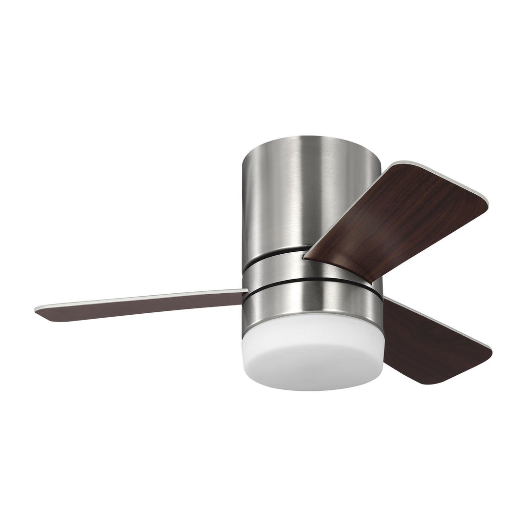 Generation Lighting Canada - 3ERHR32BSD - 32"Ceiling Fan - Era 32 Hugger LED - Brushed Nickel