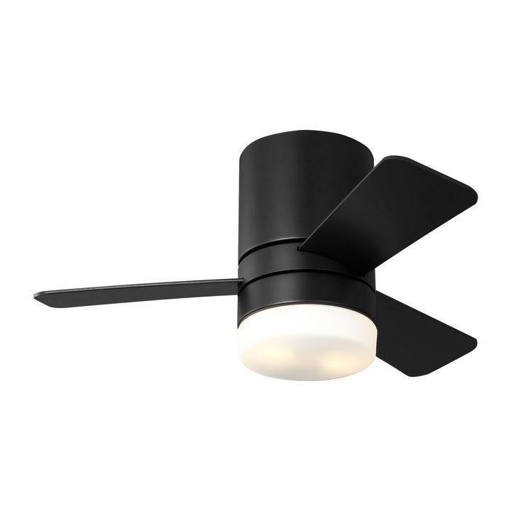 Generation Lighting Canada - 3ERHR32MBKD - 32"Ceiling Fan - Era 32 Hugger LED - Midnight Black