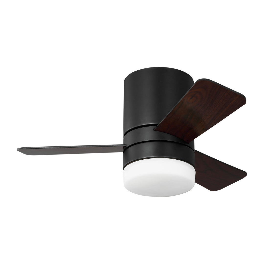 Generation Lighting Canada - 3ERHR32MBKD - 32"Ceiling Fan - Era 32 Hugger LED - Midnight Black