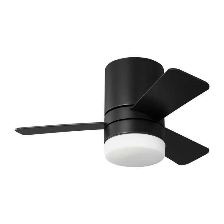 Generation Lighting Canada - 3ERHR32MBKD - 32"Ceiling Fan - Era 32 Hugger LED - Midnight Black