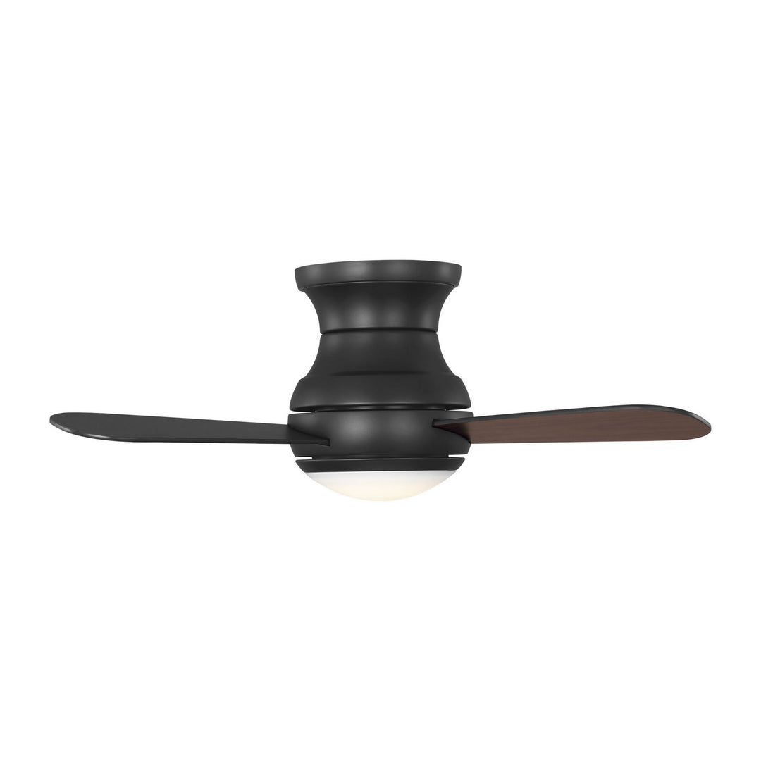 Generation Lighting Canada - 3OBSHR32MBKD - 32"Ceiling Fan - Orbis 32 Hugger LED - Midnight Black