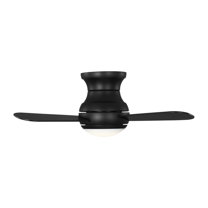 Generation Lighting Canada - 3OBSHR32MBKD - 32"Ceiling Fan - Orbis 32 Hugger LED - Midnight Black
