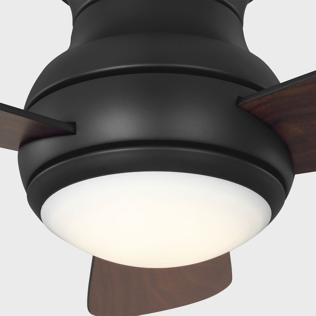 Generation Lighting Canada - 3OBSHR32MBKD - 32"Ceiling Fan - Orbis 32 Hugger LED - Midnight Black