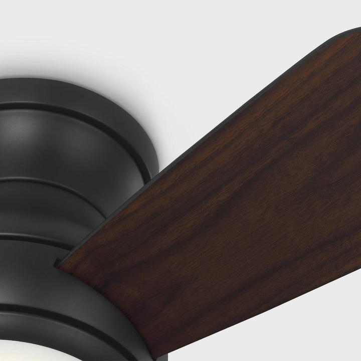 Generation Lighting Canada - 3OBSHR32MBKD - 32"Ceiling Fan - Orbis 32 Hugger LED - Midnight Black