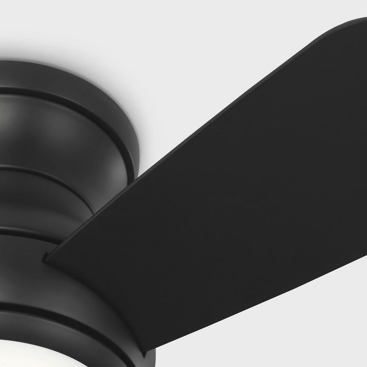 Generation Lighting Canada - 3OBSHR32MBKD - 32"Ceiling Fan - Orbis 32 Hugger LED - Midnight Black