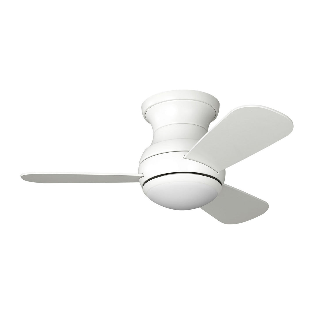 Generation Lighting Canada - 3OBSHR32RZWD - 32"Ceiling Fan - Orbis 32 Hugger LED - Matte White