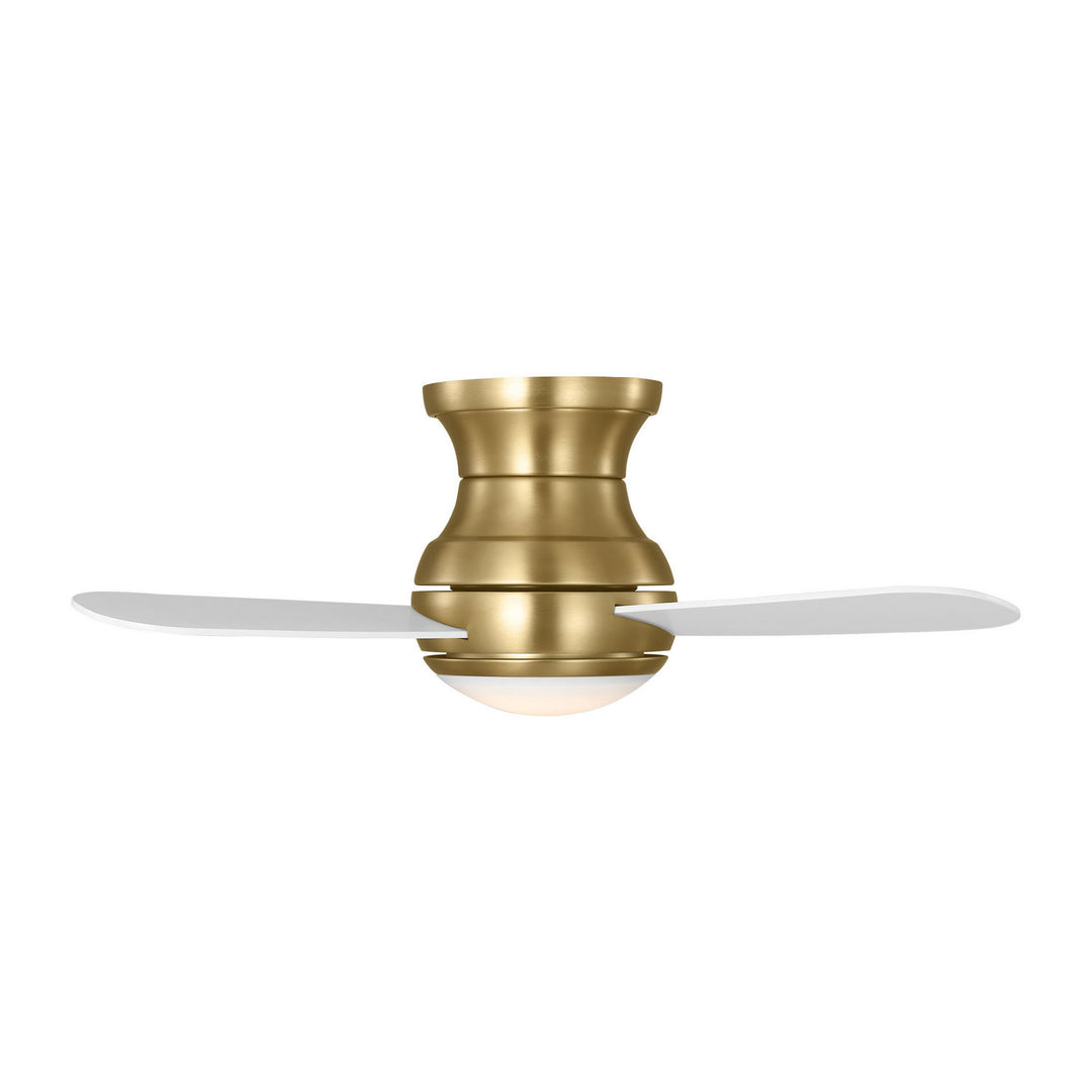 Generation Lighting Canada - 3OBSHR32SBD - 32"Ceiling Fan - Orbis 32 Hugger LED - Satin Brass