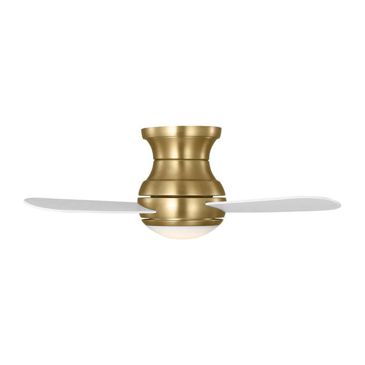 Generation Lighting Canada - 3OBSHR32SBD - 32"Ceiling Fan - Orbis 32 Hugger LED - Satin Brass