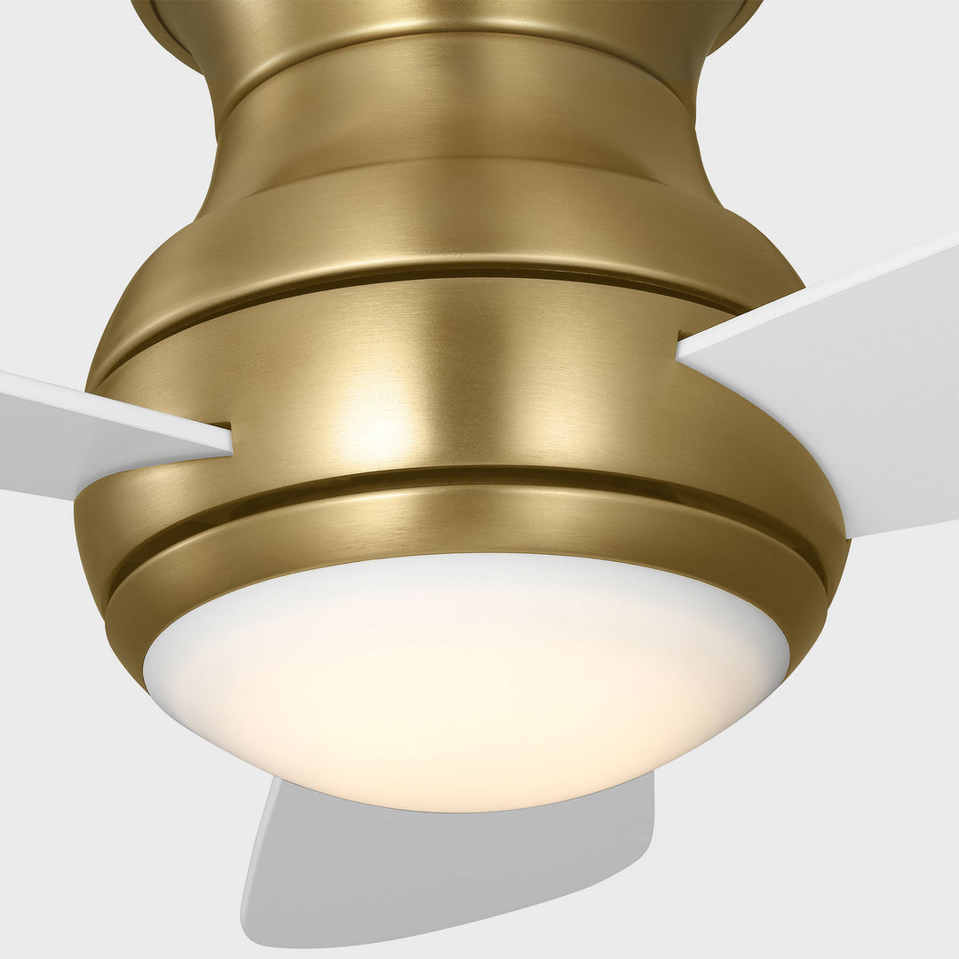 Generation Lighting Canada - 3OBSHR32SBD - 32"Ceiling Fan - Orbis 32 Hugger LED - Satin Brass