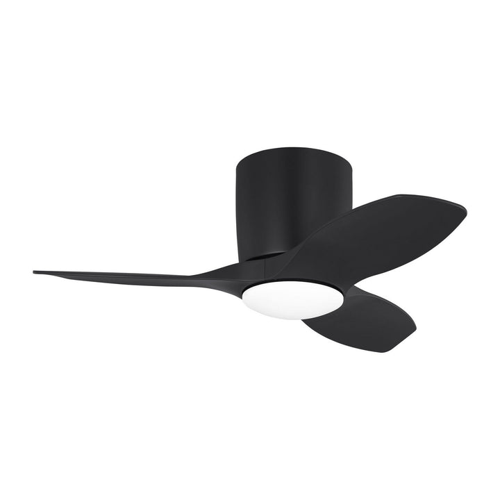 Generation Lighting Canada - 3TTHR32MBKD - 32"Ceiling Fan - Titus 32 Hugger LED - Midnight Black