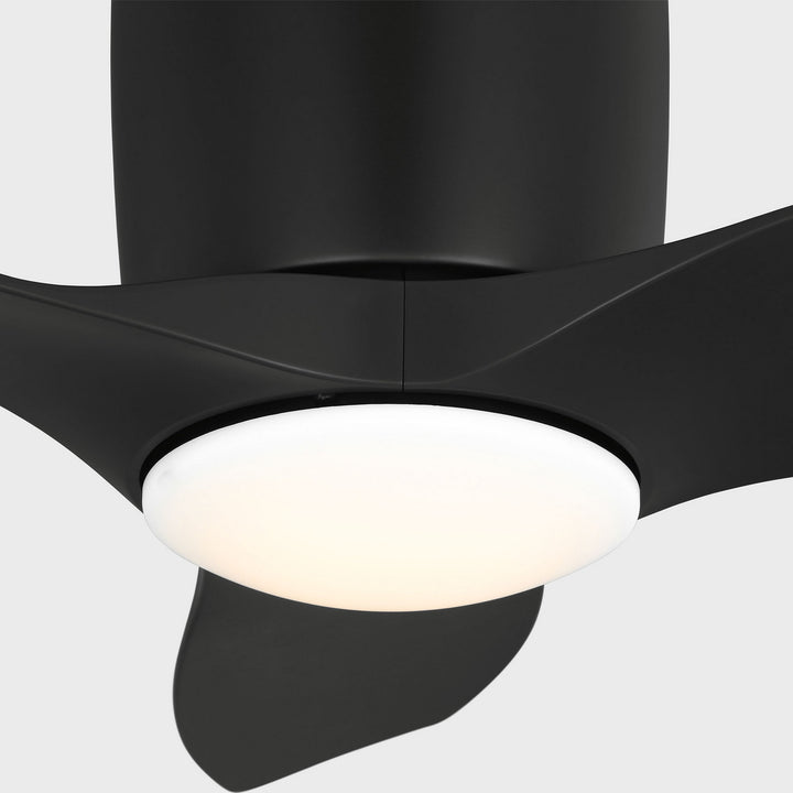 Generation Lighting Canada - 3TTHR32MBKD - 32"Ceiling Fan - Titus 32 Hugger LED - Midnight Black
