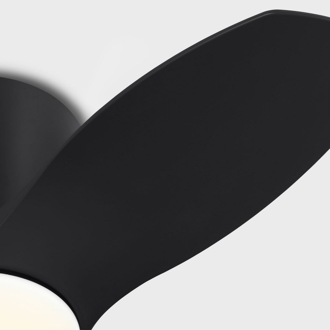 Generation Lighting Canada - 3TTHR32MBKD - 32"Ceiling Fan - Titus 32 Hugger LED - Midnight Black