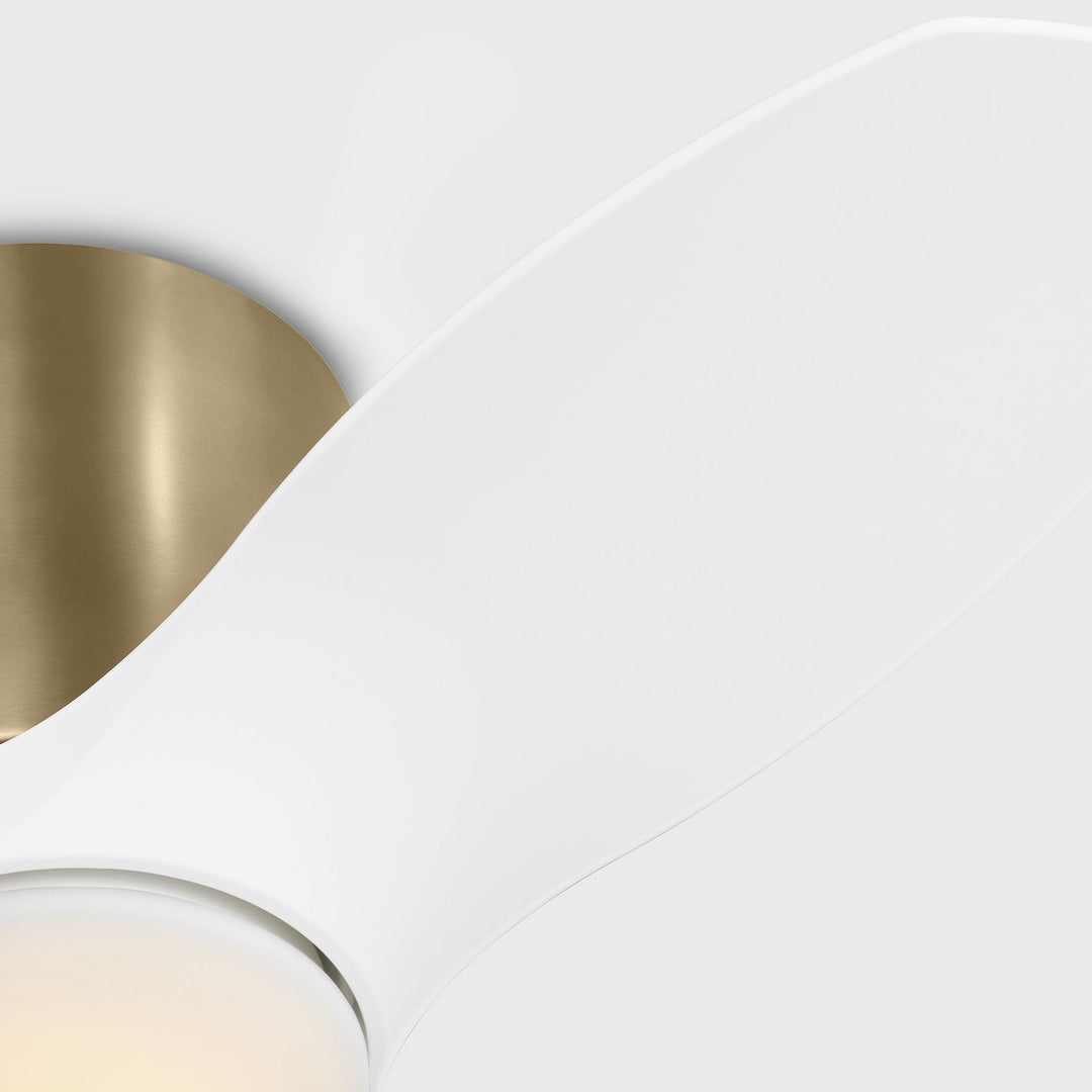 Generation Lighting Canada - 3TTHR32SBD - 32"Ceiling Fan - Titus 32 Hugger LED - Satin Brass